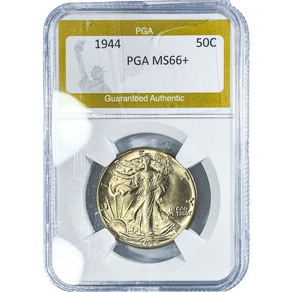 1944 Walking Liberty Half Dollar PGA MS66+