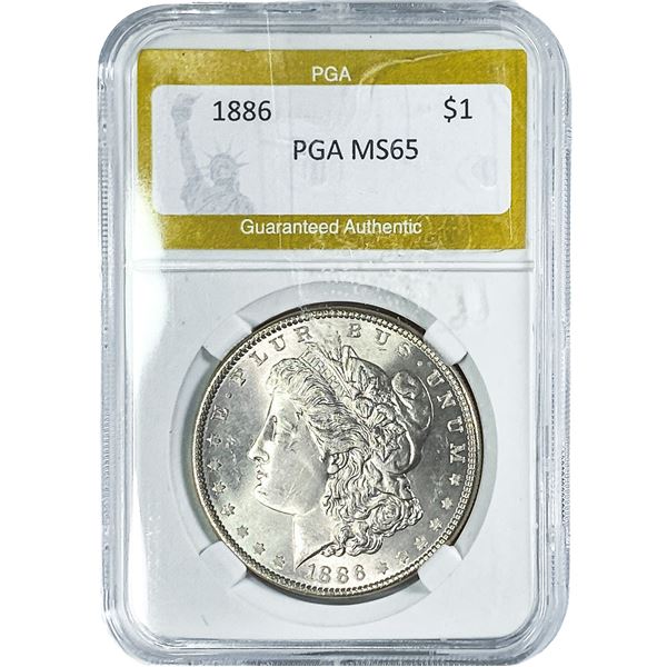 1886 Morgan Silver Dollar PGA MS65