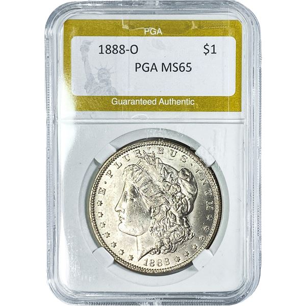 1888-O Morgan Silver Dollar PGA MS65