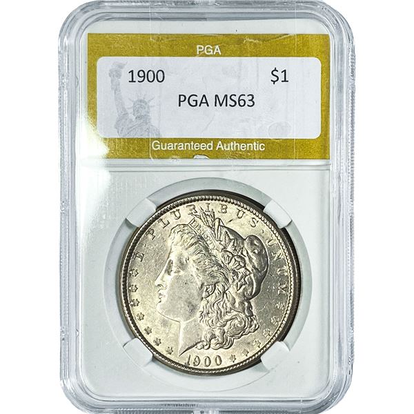 1900 Morgan Silver Dollar PGA MS63