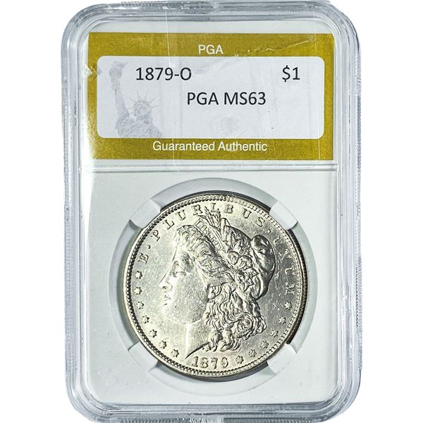 1879-O Morgan Silver Dollar PGA MS63