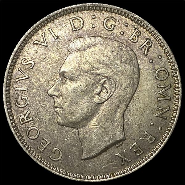 1942 Great Britian SIlver 2 Shillings
