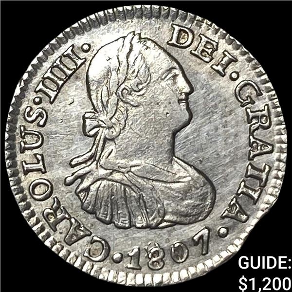 1807-TH Mexico Charles IV SIlver 1/2 Real