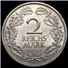 Image 2 : 1925 Germany Silver 2 Reichs Mark