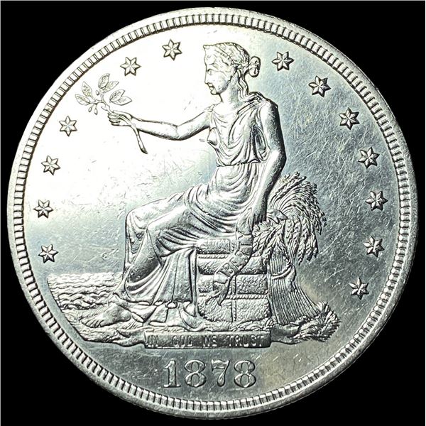 1878-S Silver Trade Dollar CLOSELY  UNCIRCULATED