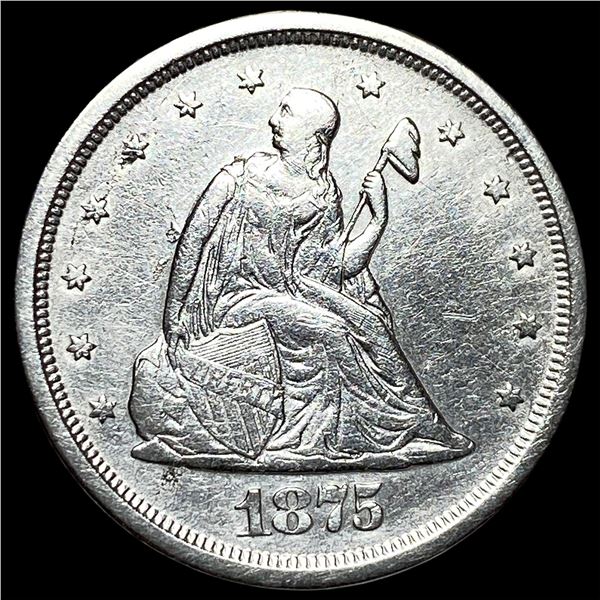 1875-S Silver Twenty Cents CHOICE AU