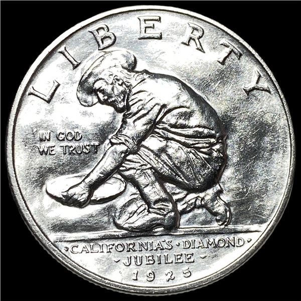1925-S Silver California Diamond Jubilee Half  Dollar UNCIRCULATED