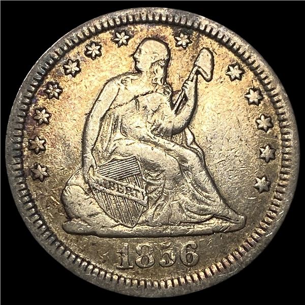 1836 Silver Quarter No Drapery Seated Liberty  NEARLY UNCIRCULATED