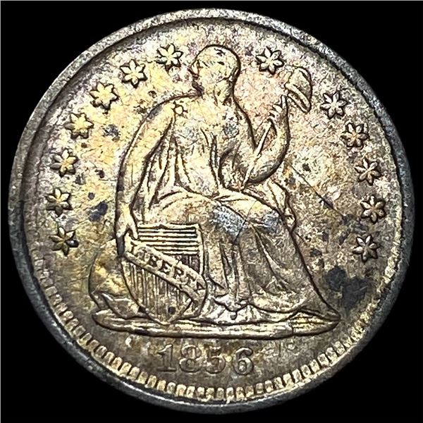 1856 Seated Liberty Half Dime NEARLY  UNCIRCULATED