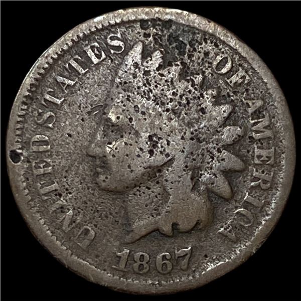 1867 Indian Head Cent NICELY CIRCULATED