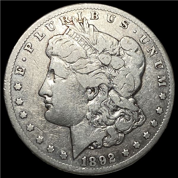 1892-CC Silver Morgan Dollar LIGHTLY  CIRCULATED