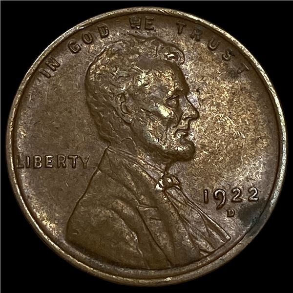 1922-D Lincoln Wheat Cent NEARLY UNCIRCULATED