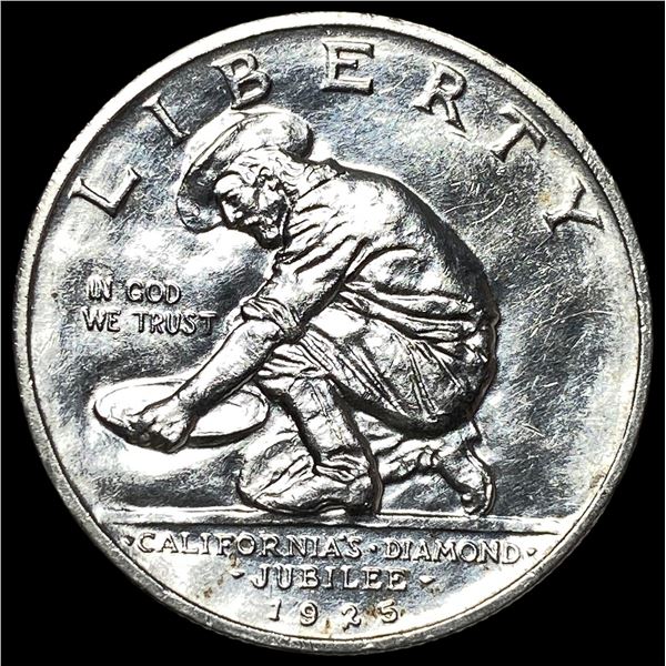 1925-S Silver California Diamond Jubilee Half  Dollar UNCIRCULATED