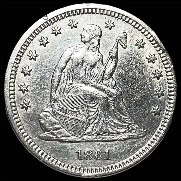 1861 Seated Liberty Quarter UNCIRCULATED