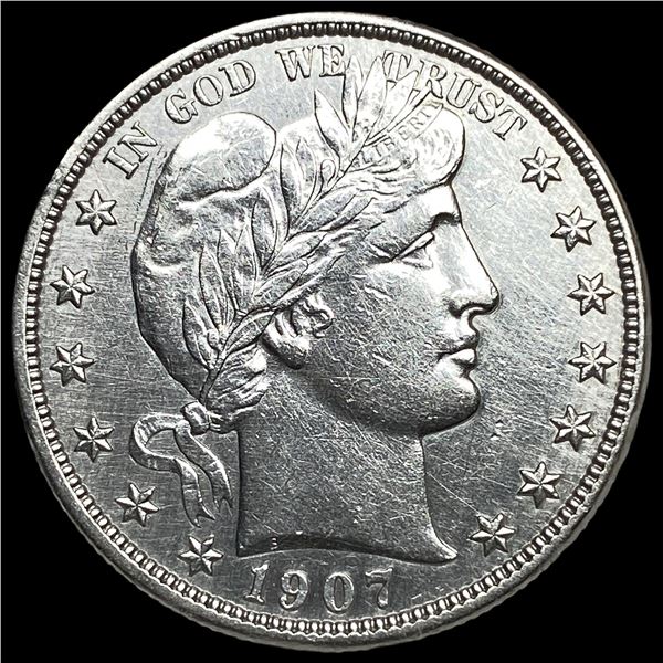 1907-O Silver Barber Half Dollar CHOICE AU