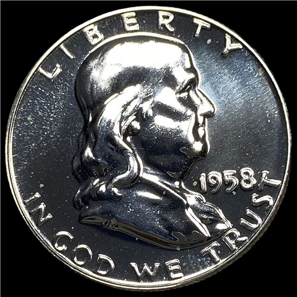 1958 Franklin Half Dollar GEM PROOF