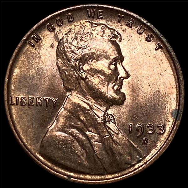 1933-D Lincoln Wheat Cent CHOICE BU