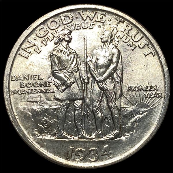 1934 Silver Daniel Boone Half Dollar CHOICE  BU