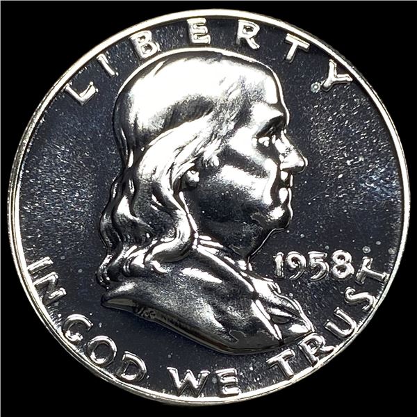 1958 Franklin Half Dollar GEM PROOF