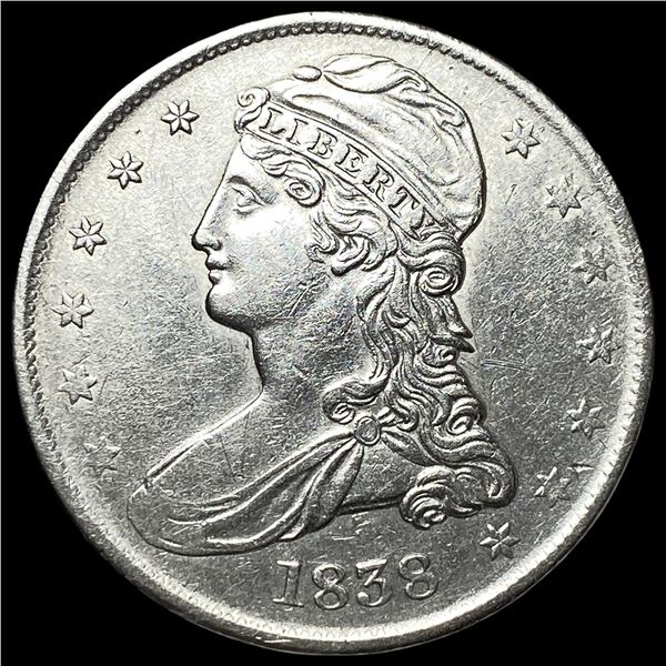 1838 Capped Bust Half Dollar CLOSELY  UNCIRCULATED