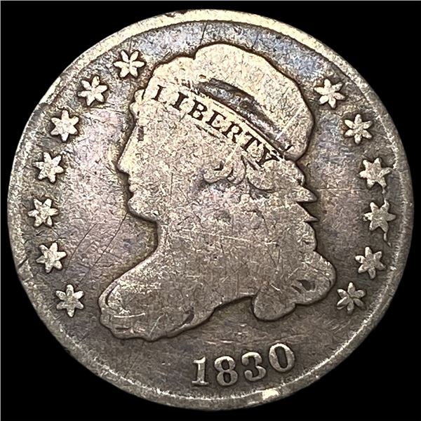 1830 Capped Bust Dime NICELY CIRCULATED
