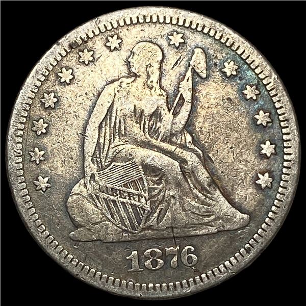 1876 Seated Liberty Quarter LIGHTLY  CIRCULATED
