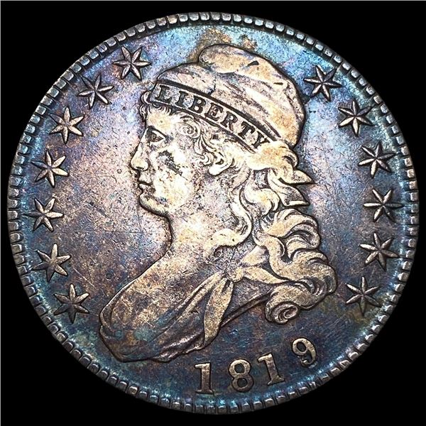 1819 Capped Bust Half Dollar ABOUT  UNCIRCULATED