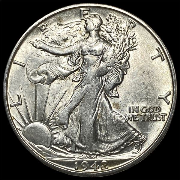 1942-S Silver Half Dollar SUPERB GEM BU