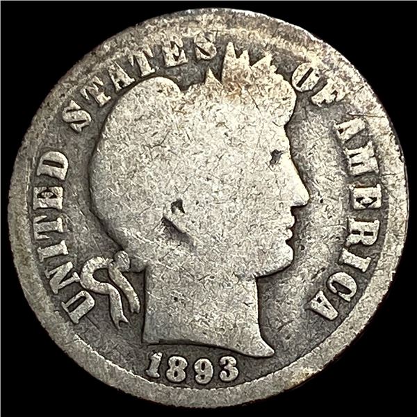 1893-O Silver Barber Dime NICELY CIRCULATED