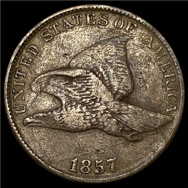 1857 Flying Eagle Cent NEARLY UNCIRCULATED