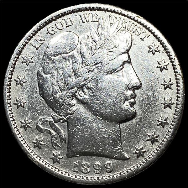 1899-S Silver Barber Half Dollar CLOSELY  UNCIRCULATED
