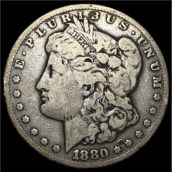1880-CC Morgan Silver Dollar LIGHTLY  CIRCULATED