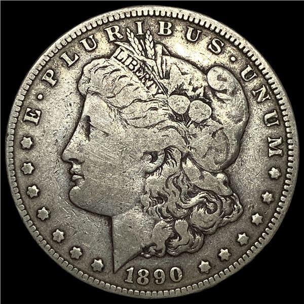 1890-CC Silver Morgan Dollar LIGHTLY  CIRCULATED