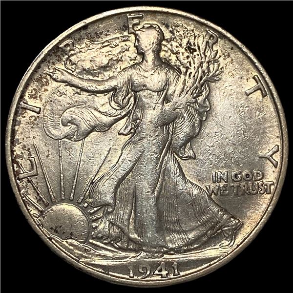 1941-S Silver Walking Liberty Half Dollar  CHOICE AU