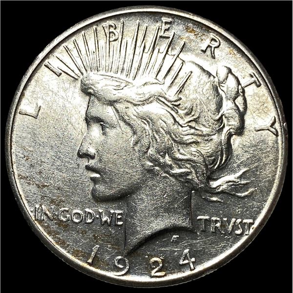 1924-S Silver Peace Dollar CLOSELY  UNCIRCULATED