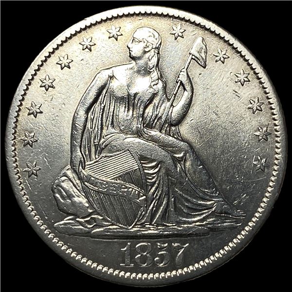 1857-O Silver Half Dollar NEARLY UNCIRCULATED