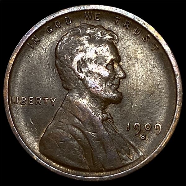 1909-S Lincoln Wheat Cent NEARLY UNCIRCULATED