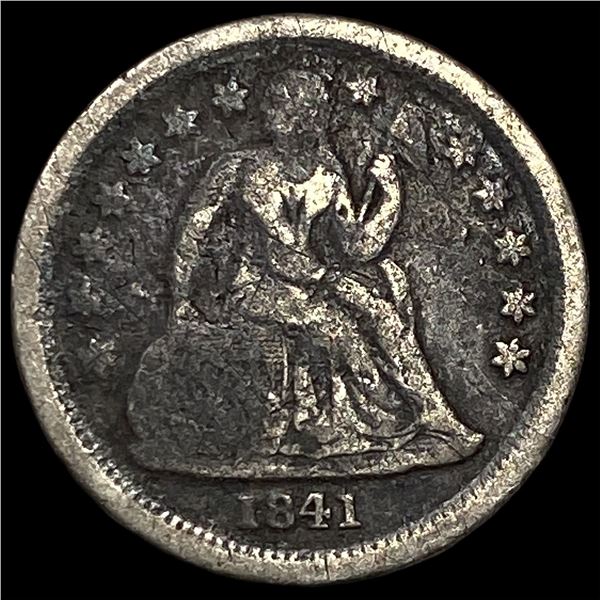 1841-O Silver Seated Liberty Dime NICELY  CIRCULATED