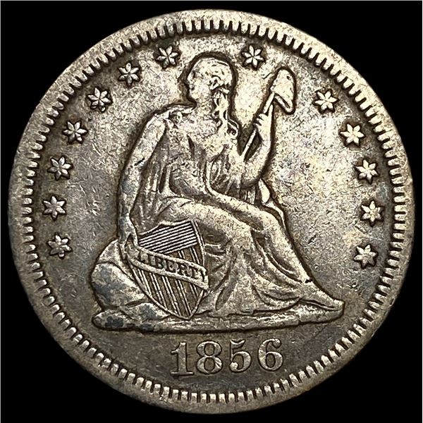 1856 Seated Liberty Quarter LIGHTLY  CIRCULATED