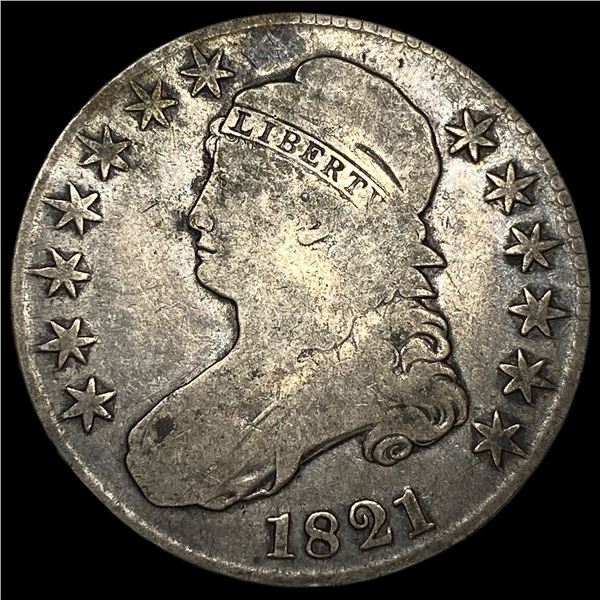 1821 Capped Bust Half Dollar NICELY  CIRCULATED