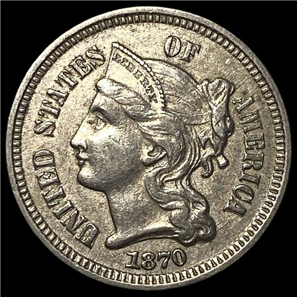 1870 Nickel Three-Cent Piece UNCIRCULATED