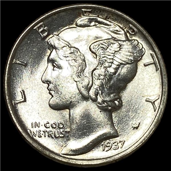 1937 Mercury Dime GEM BU