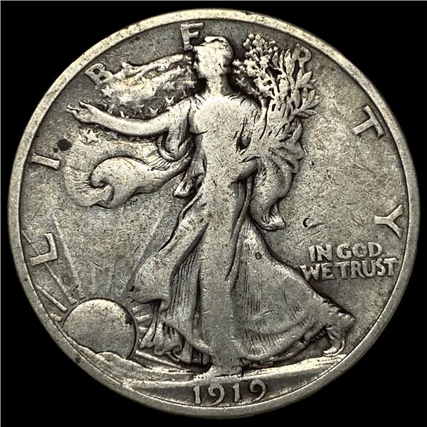 1919 Walking Liberty Half Dollar LIGHTLY  CIRCULATED