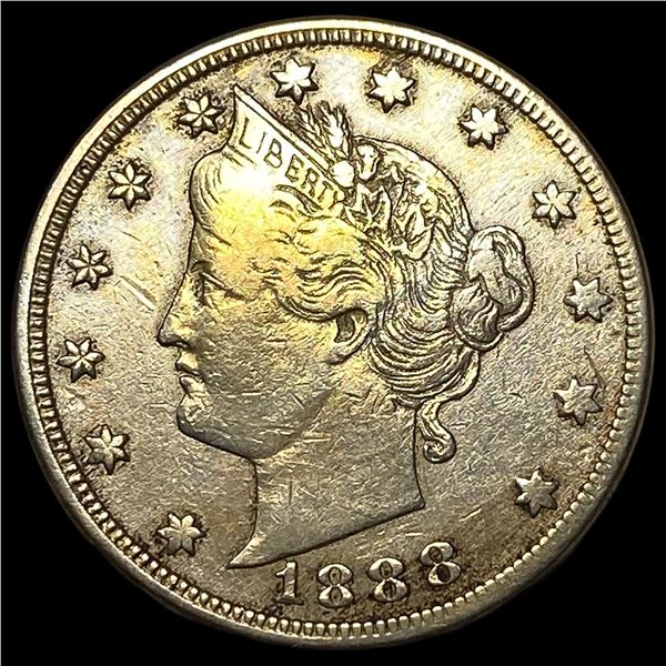 1888 Liberty Head Nickel NEARLY UNCIRCULATED