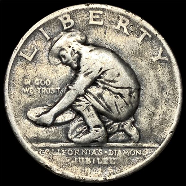 1925-S Silver California Diamond Jubilee Half  Dollar LIGHTLY CIRCULATED