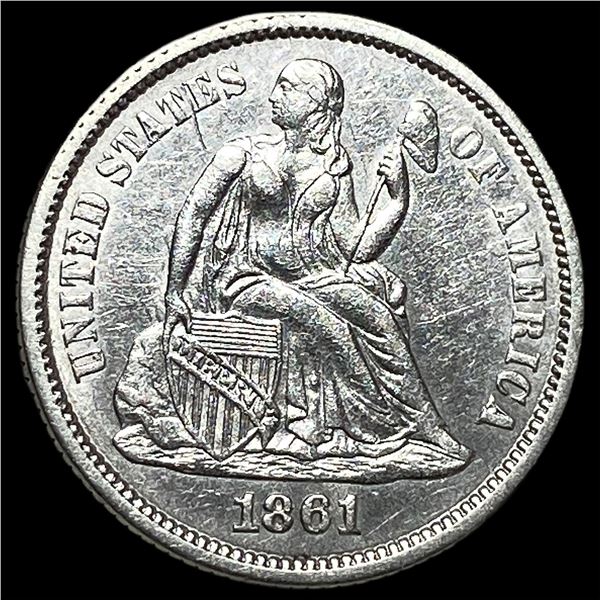 1861 Seated Liberty Dime UNCIRCULATED