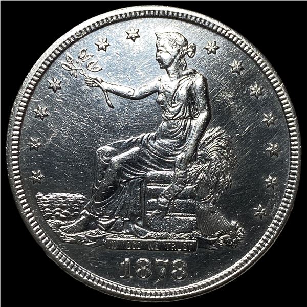 1878-S Silver Trade Dollar CHOICE AU