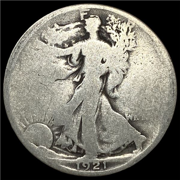 1921 Silver Half Dollar Walking Liberty  LIGHTLY CIRCULATED