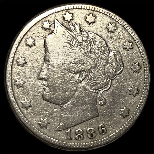 1886 Liberty Head Nickel LIGHTLY CIRCULATED