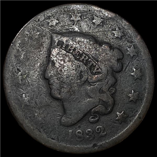 1832 Coronet Head Large Cent LIGHTLY  CIRCULATED